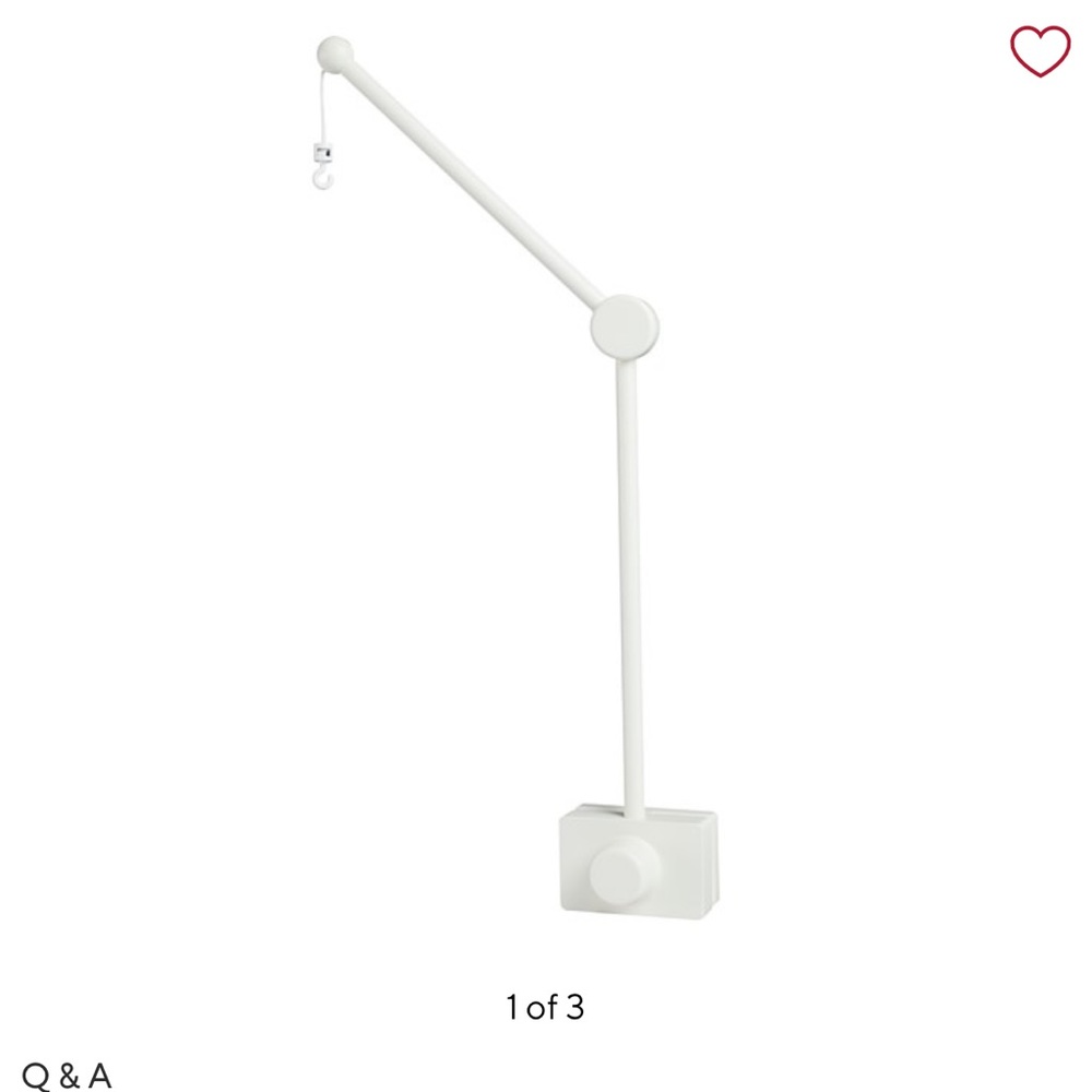 Pottery Barn Kids mobile arm.